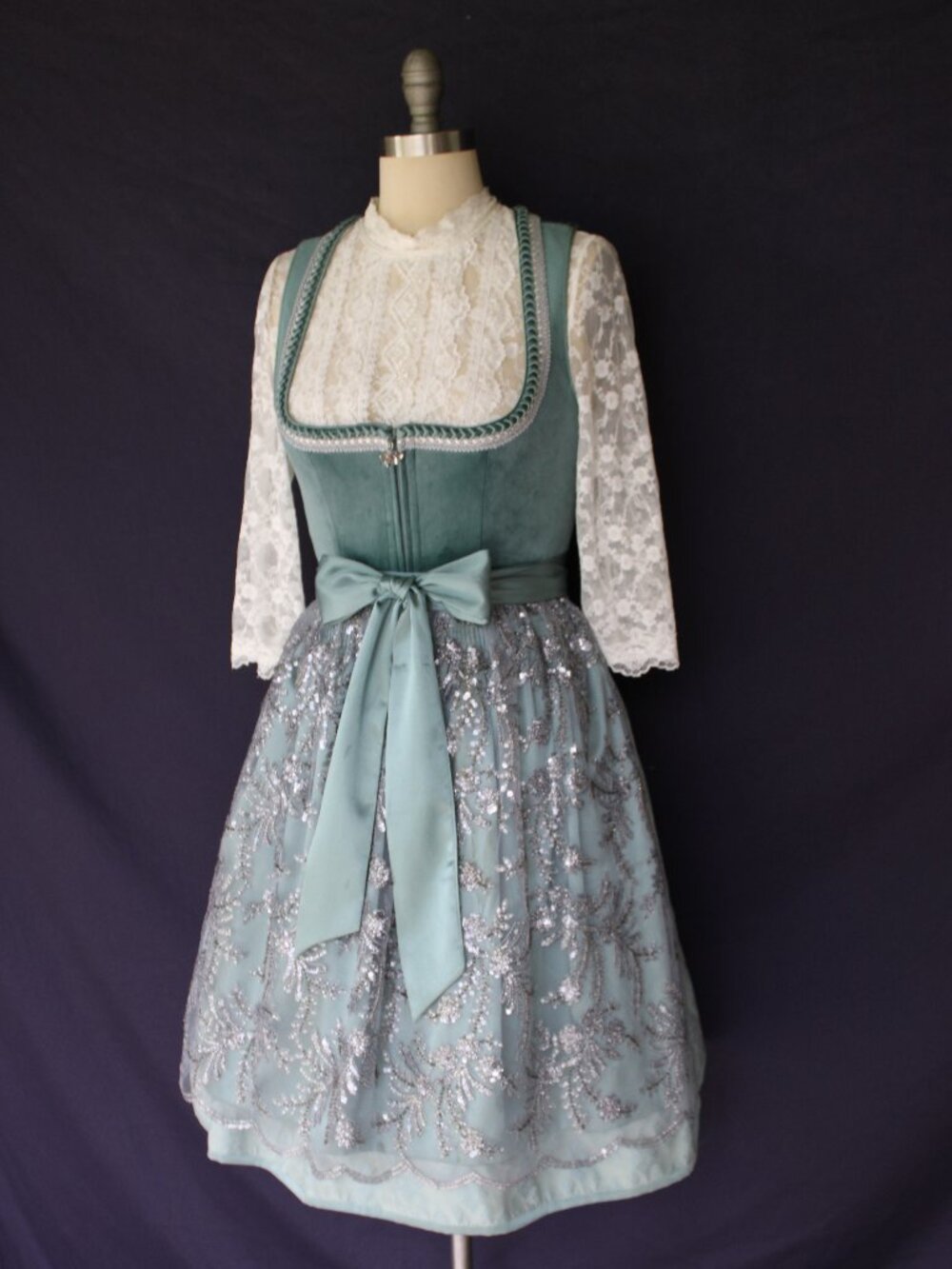 KRUGER Collection October fest German Bavarian Dirndl corset dress top waitress - Picture 4 of 11